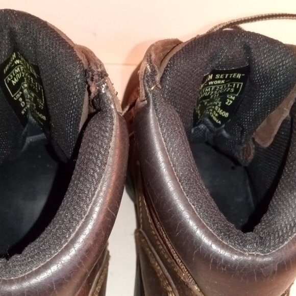 Red Wing IRISH SETTER Style 83608 Ely Men's Sz 9D 6-inch Leather Safety Toe Boot - Picture 9 of 16